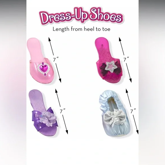 Set of Four Girls' Dress-Up Shoes Melissa & Doug - Picture 2 of 8